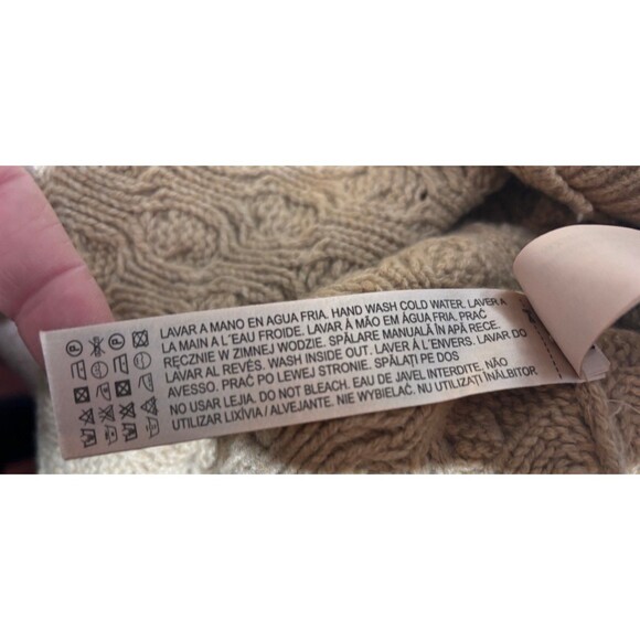 NWOT Massimo Dutti cable knit Poncho S - Picture 10 of 11